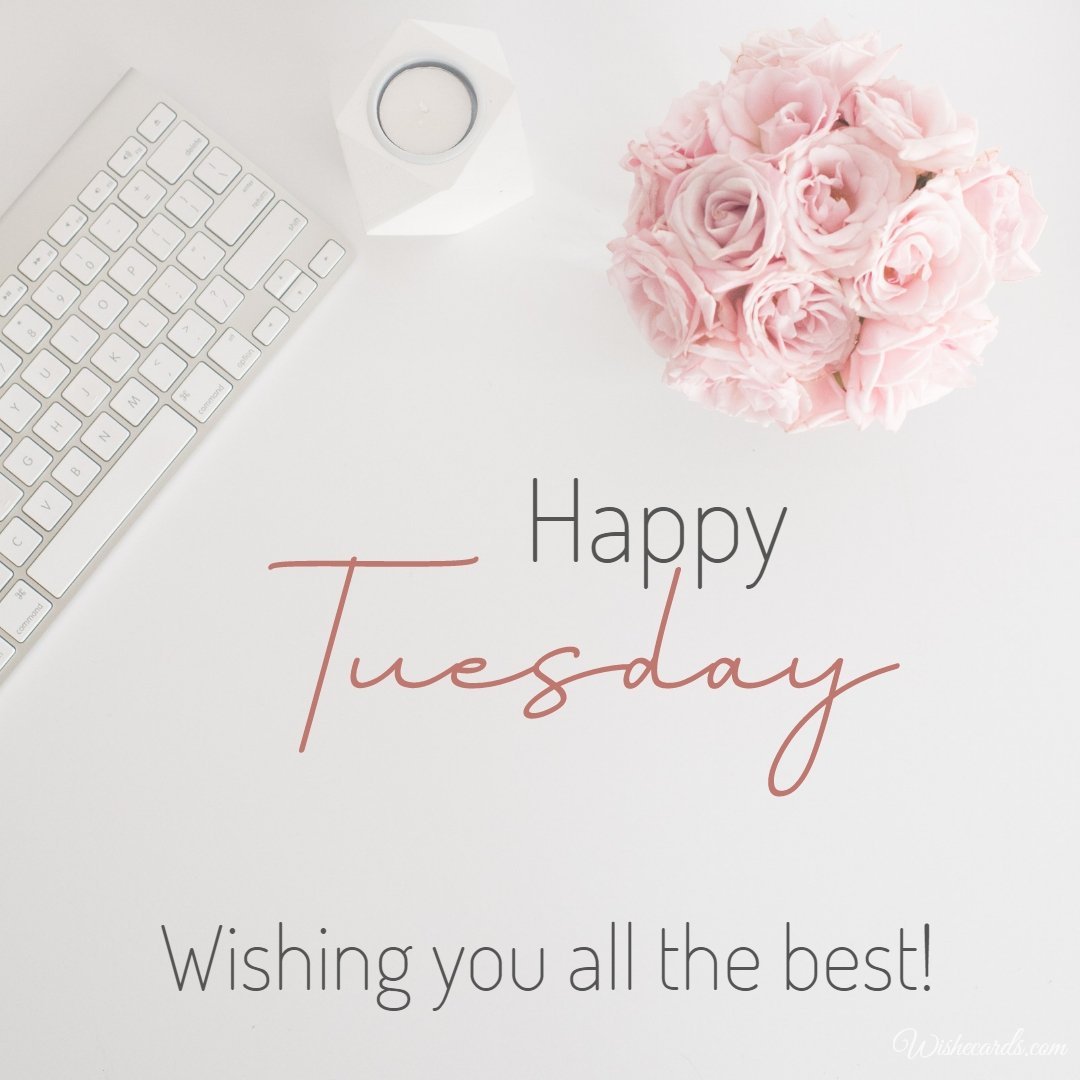 Happy Tuesday Cool Image with Text