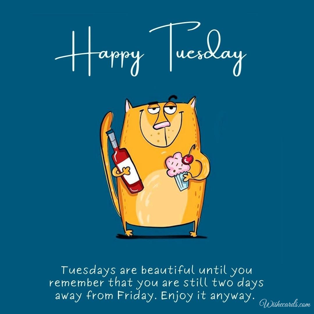 Happy Tuesday Cool Virtual Image