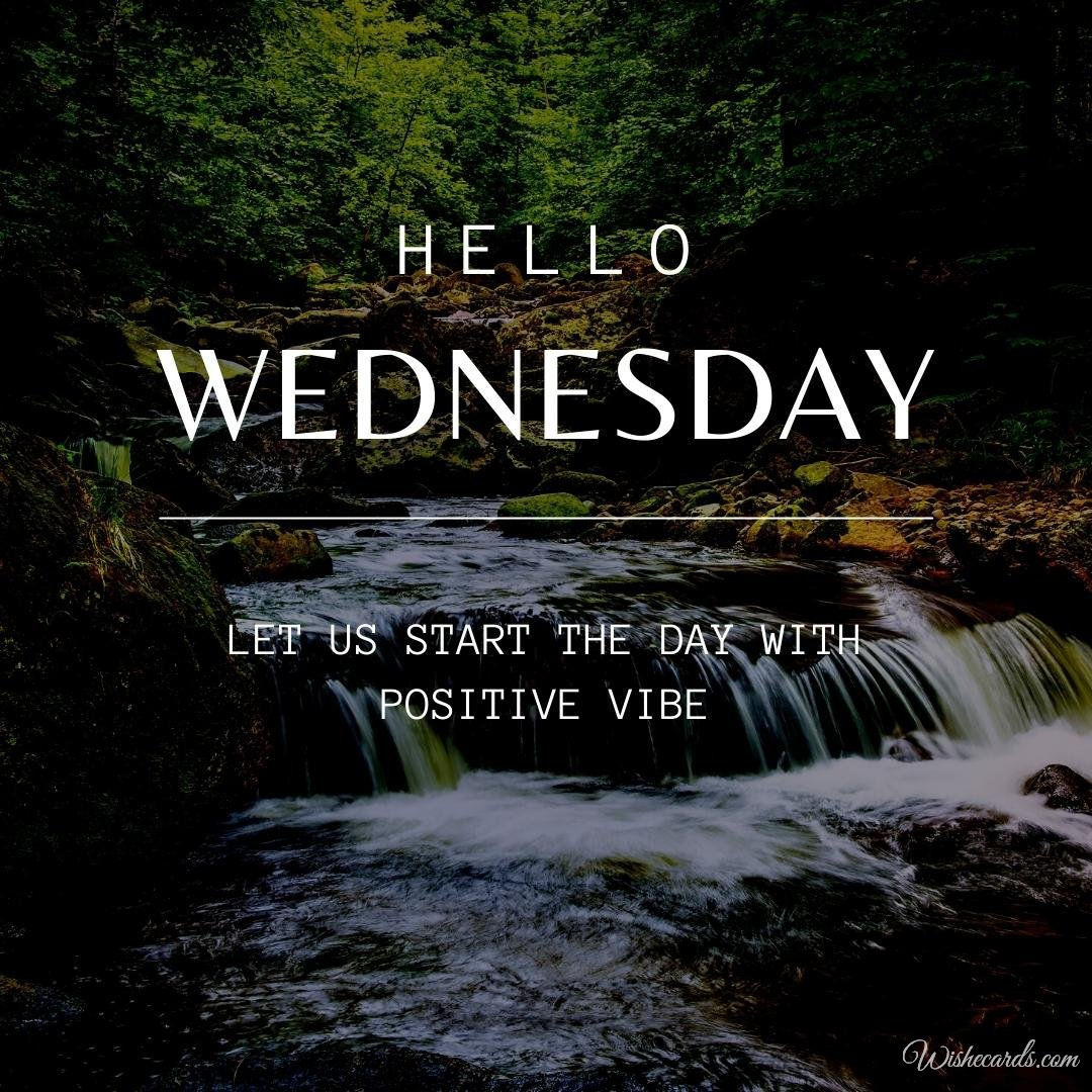 Happy Wednesday Beautiful Image with Text