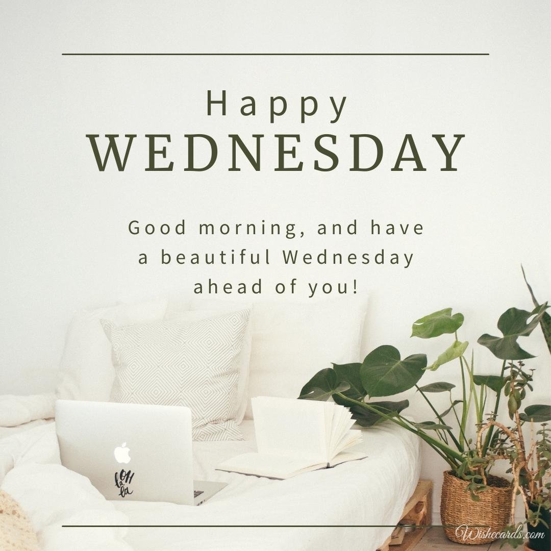 Happy Wednesday Ecard with Text