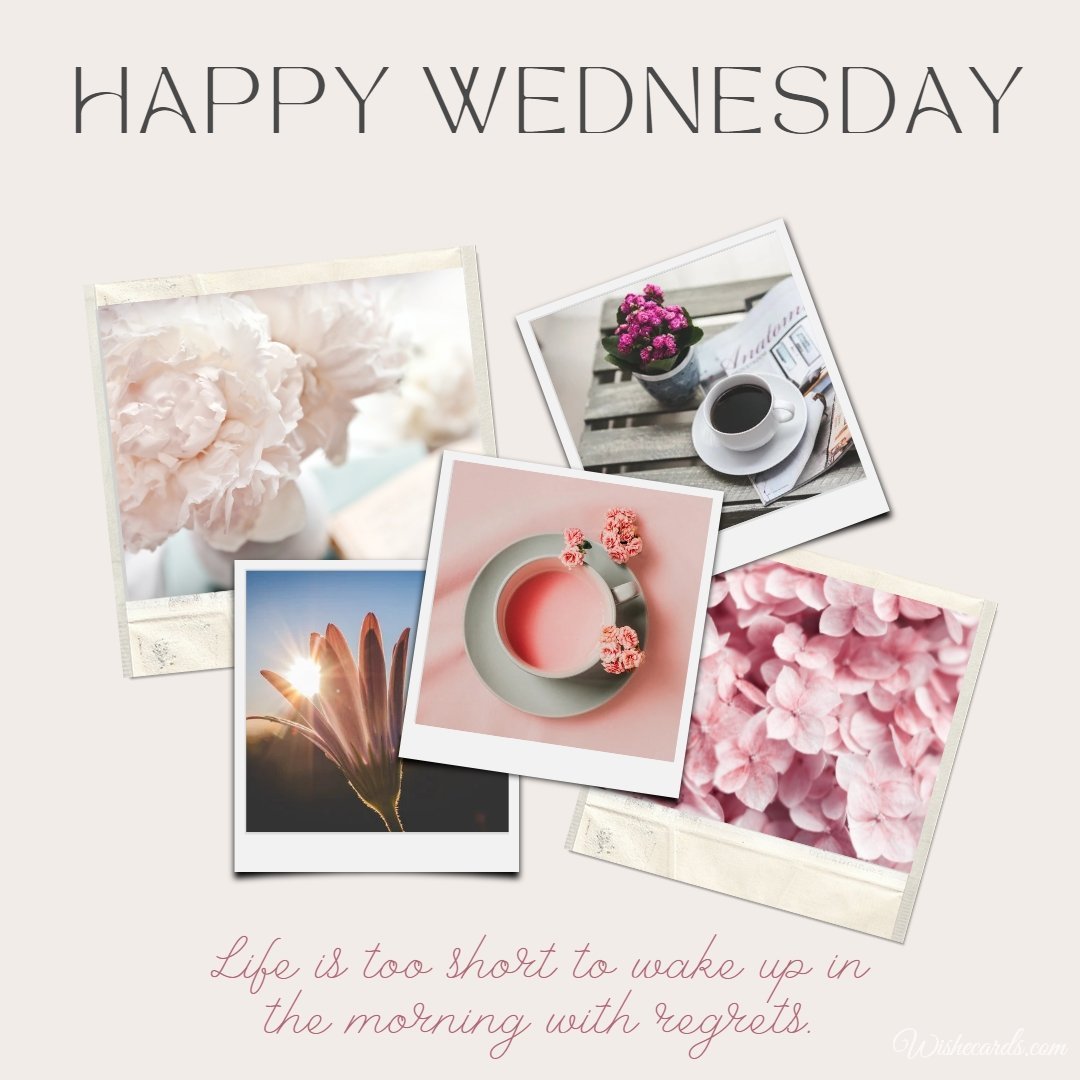 Happy Wednesday Inspiring Picture with Text
