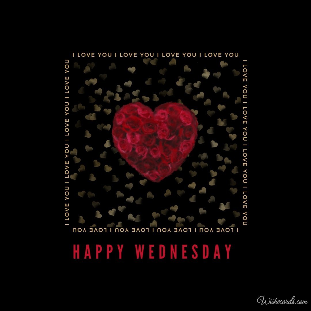 Happy Wednesday Virtual Romantic Image
