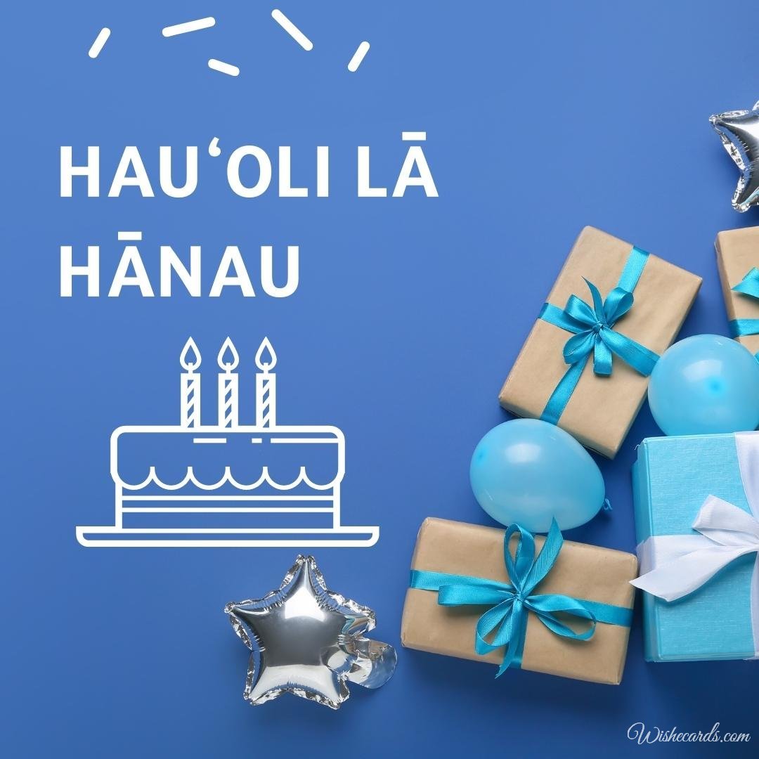 Hawaiian Birthday Card