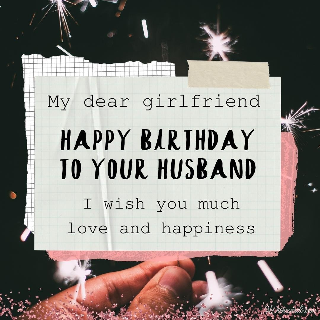 Husband Happy Birthday Ecard For Girlfriend