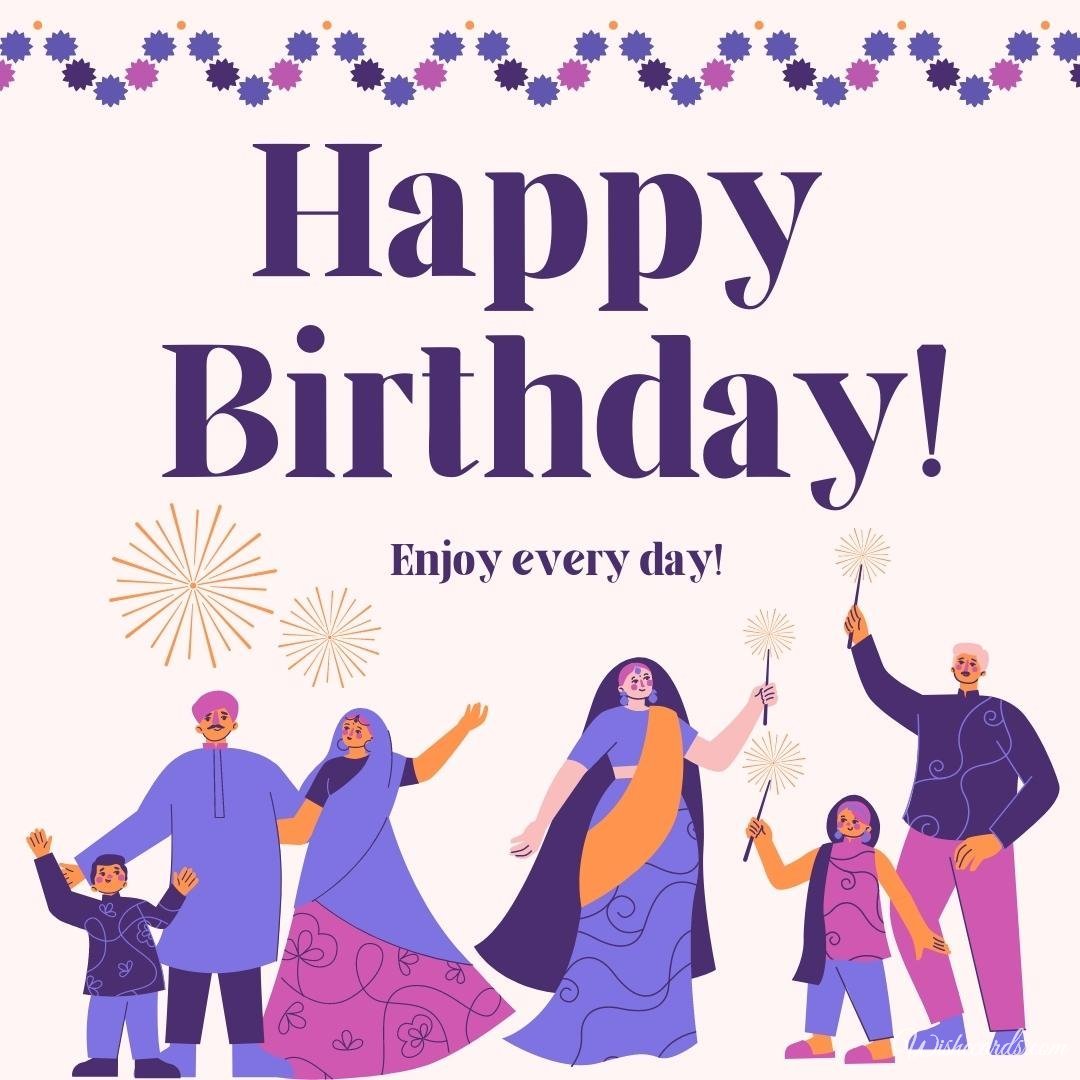 Beautiful Indian Happy Birthday Cards With Greetings