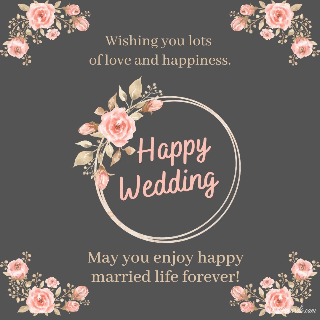 Inspiring Wedding Card For Bride With Text