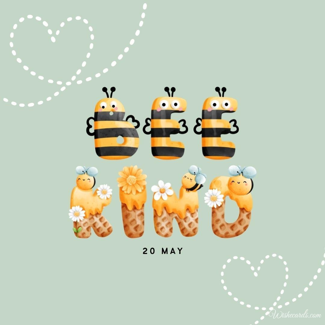Inspiring World Bee Day Card