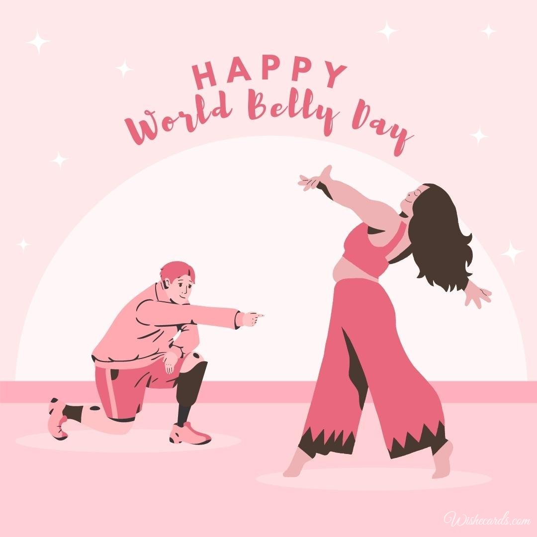 Inspiring World Belly Dance Day Card
