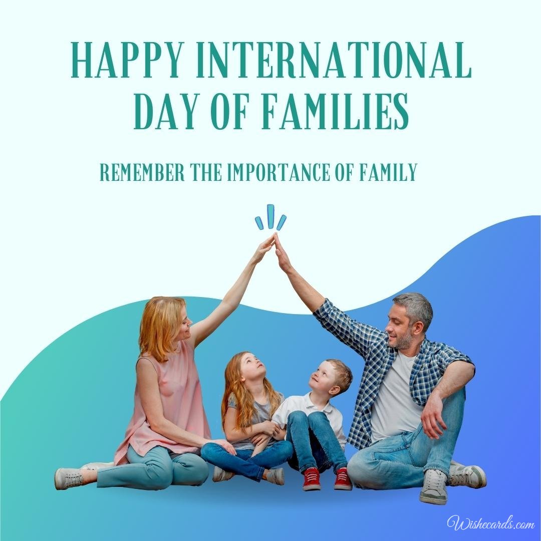 International Day Of Families Card