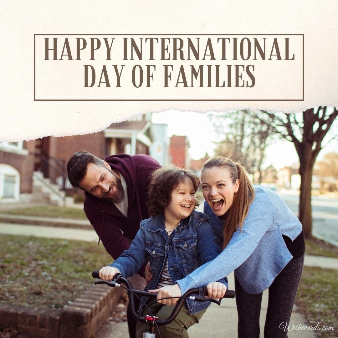 International Day Of Families Picture With Text