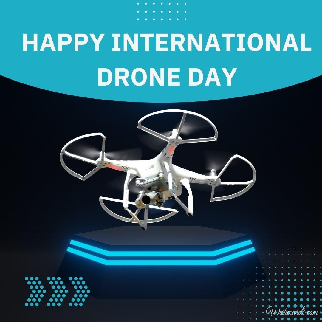International Drone Day Picture With Text