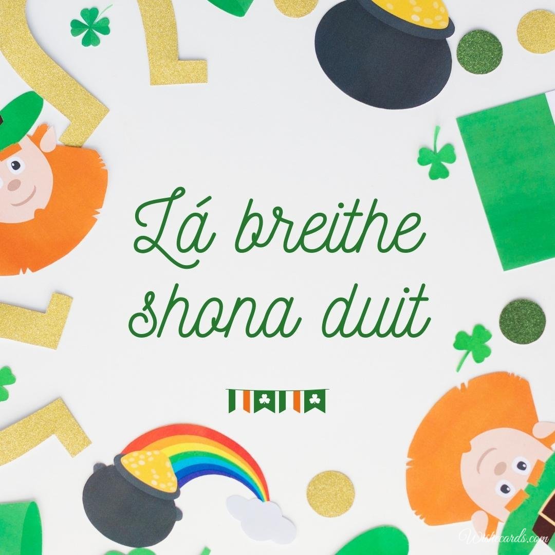 Irish Happy Bday Ecard