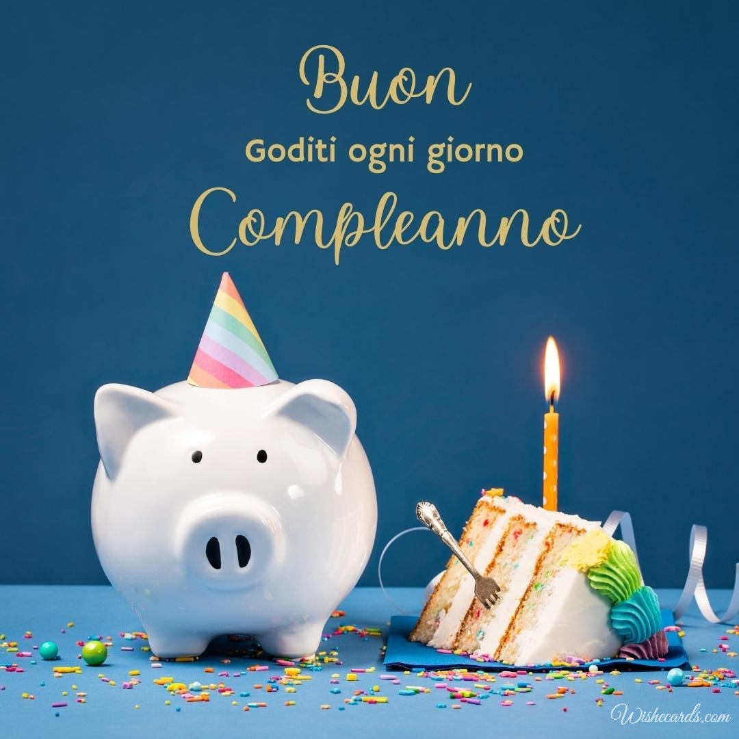 Italian Funny Birthday Ecard