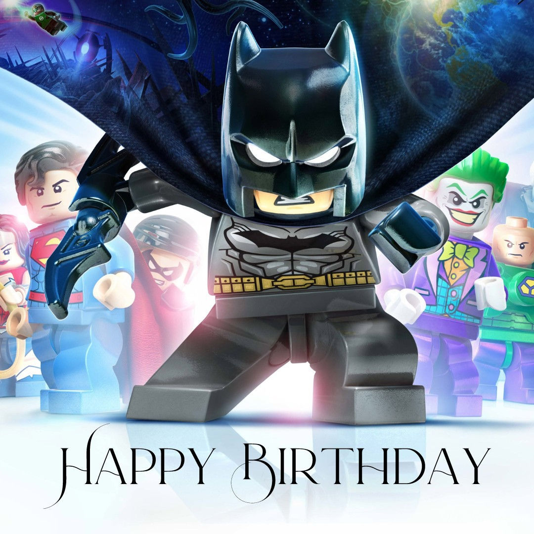 Lego Batman Birthday Card