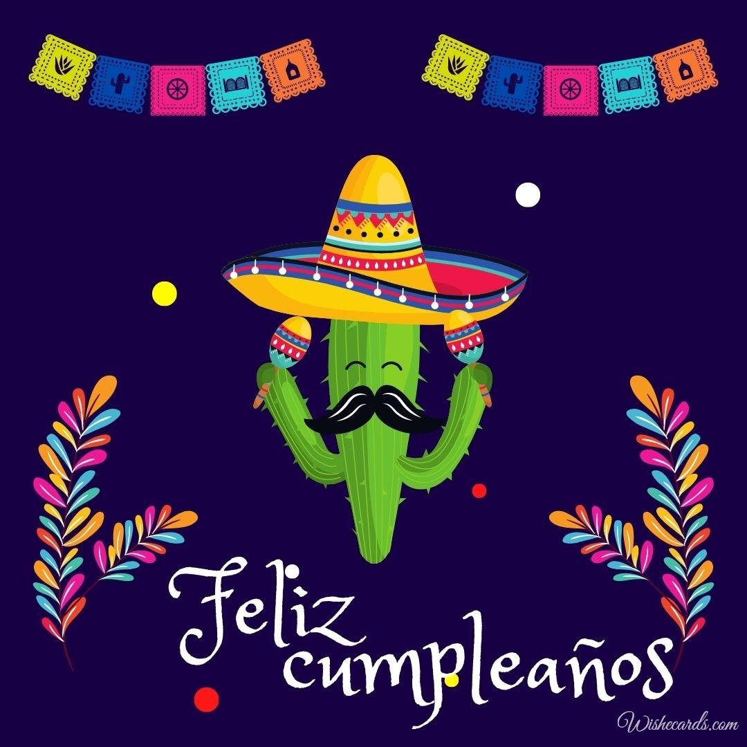 Mexican Free Birthday Ecard
