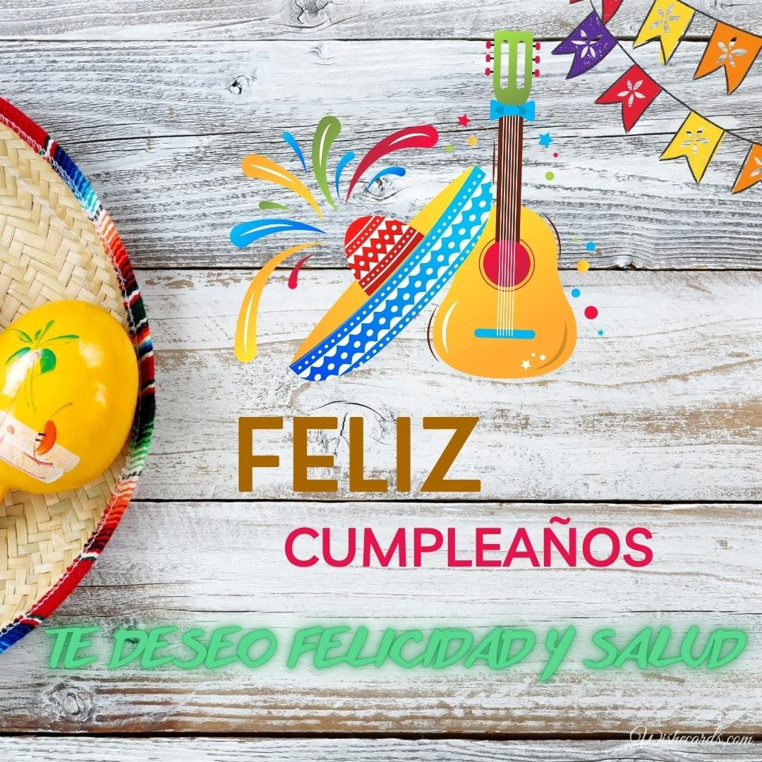 Mexican Happy Birthday Greeting Ecard