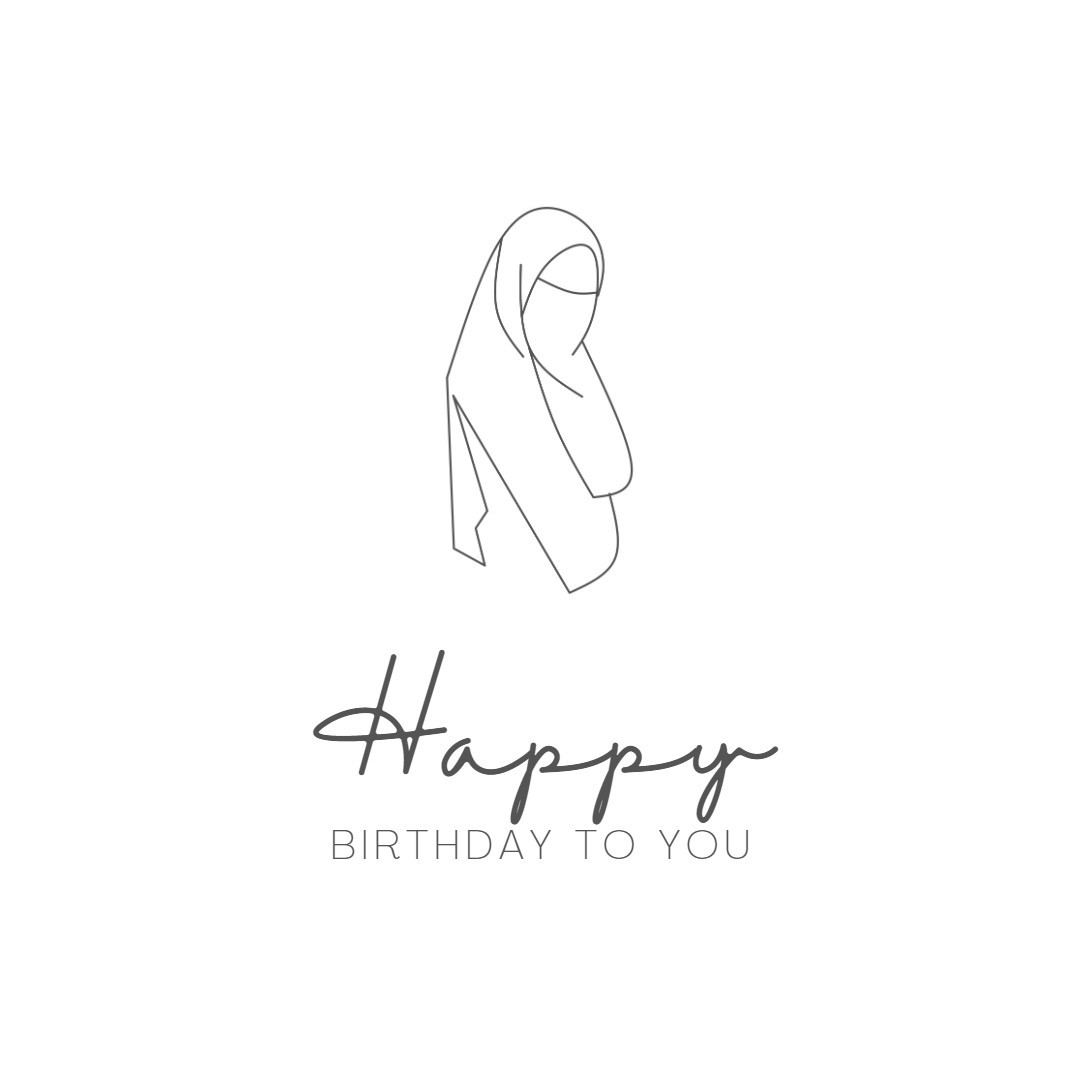 Muslim Happy Birthday Digital Card For Her