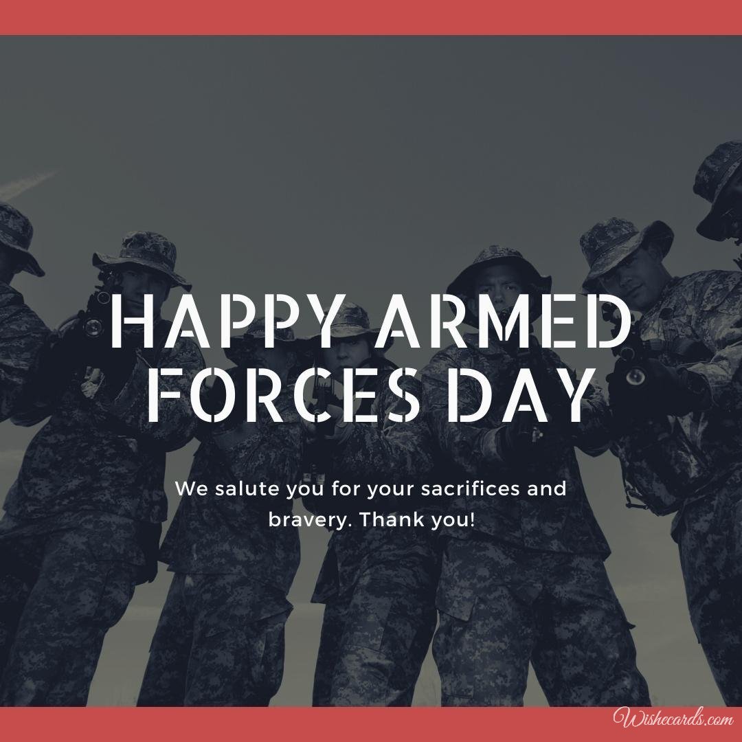 National Armed Forces Day Card