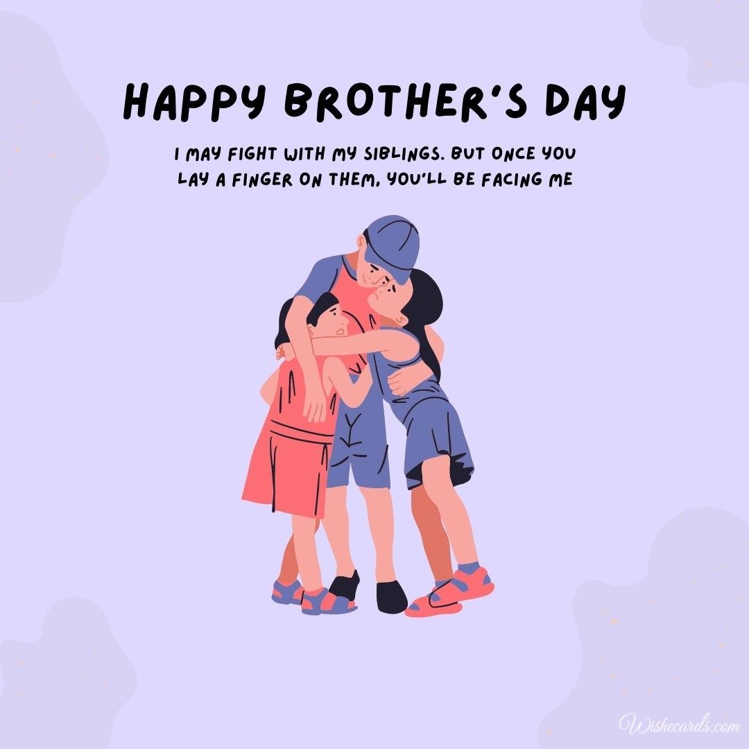 National Brother's Day Picture With Text