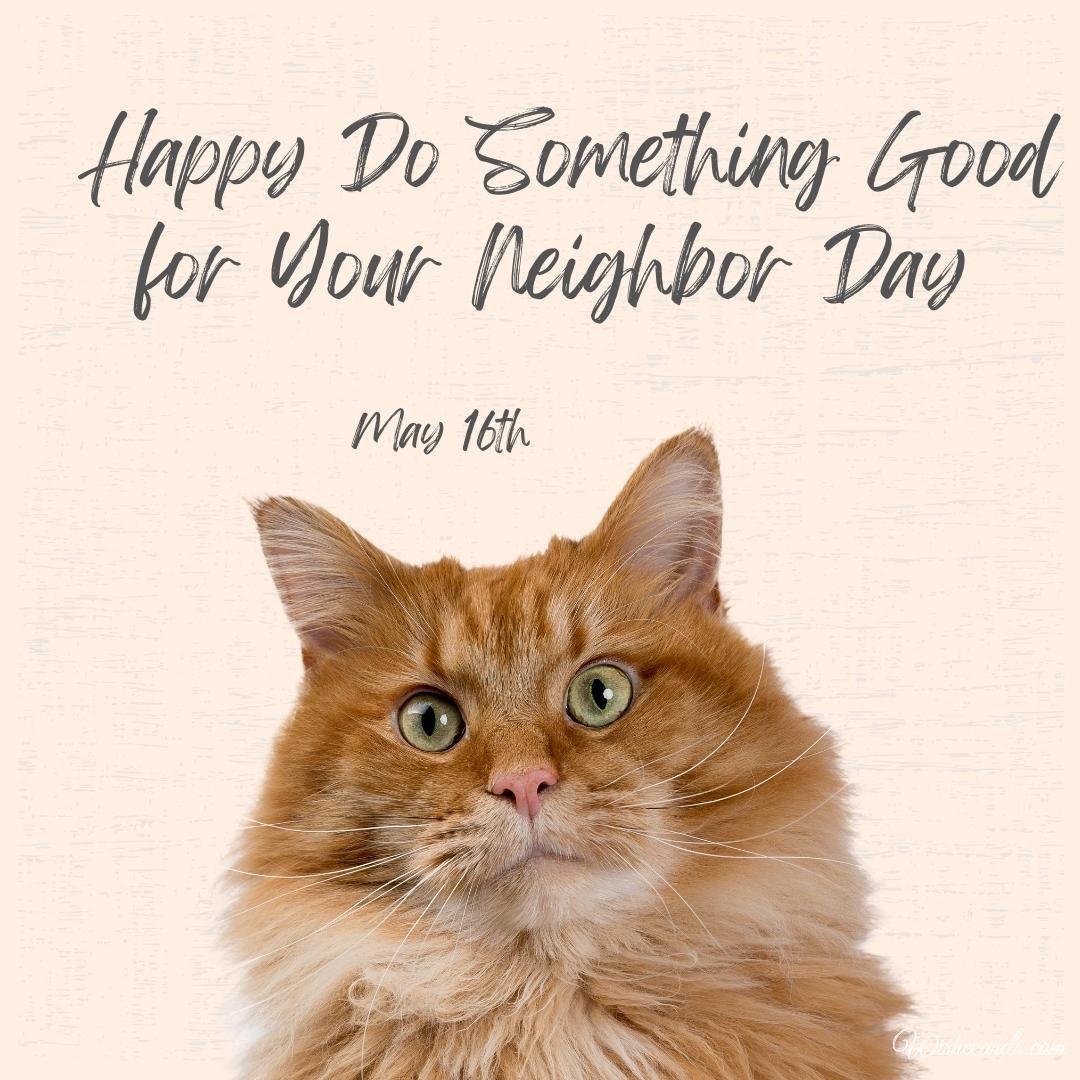 National Do Something Good For Your Neighbor Day Picture With Text
