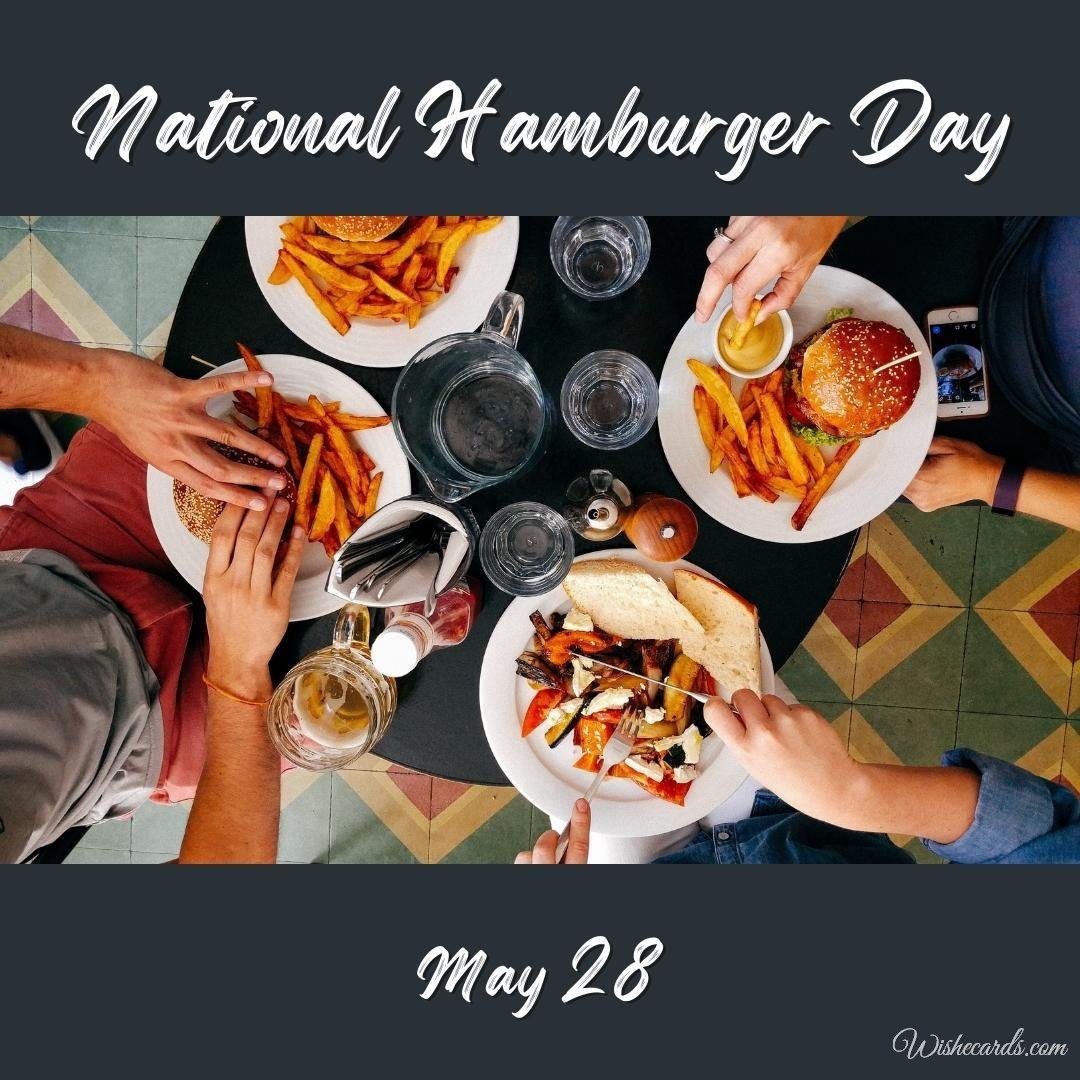 National Hamburger Day Picture With Text
