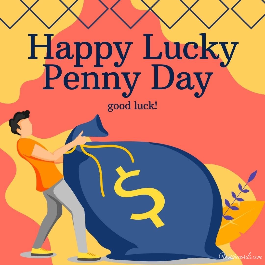 National Lucky Penny Day Card