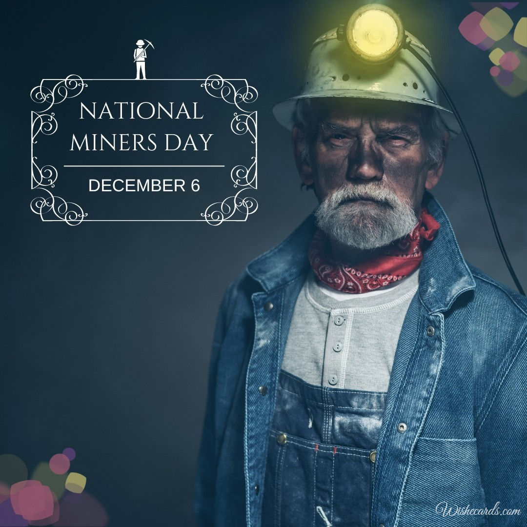 National Miners Day Card
