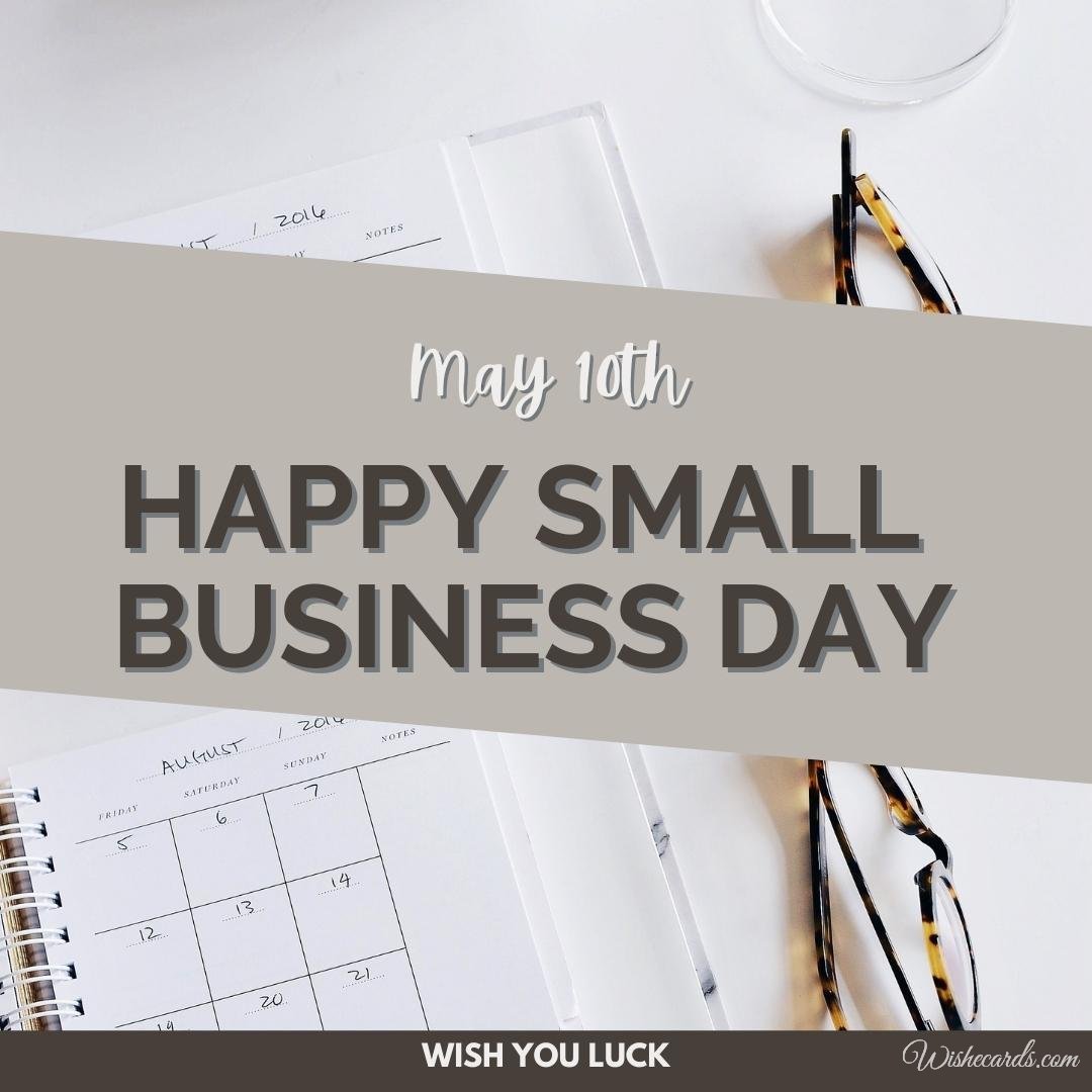National Small Business Day Picture With Text