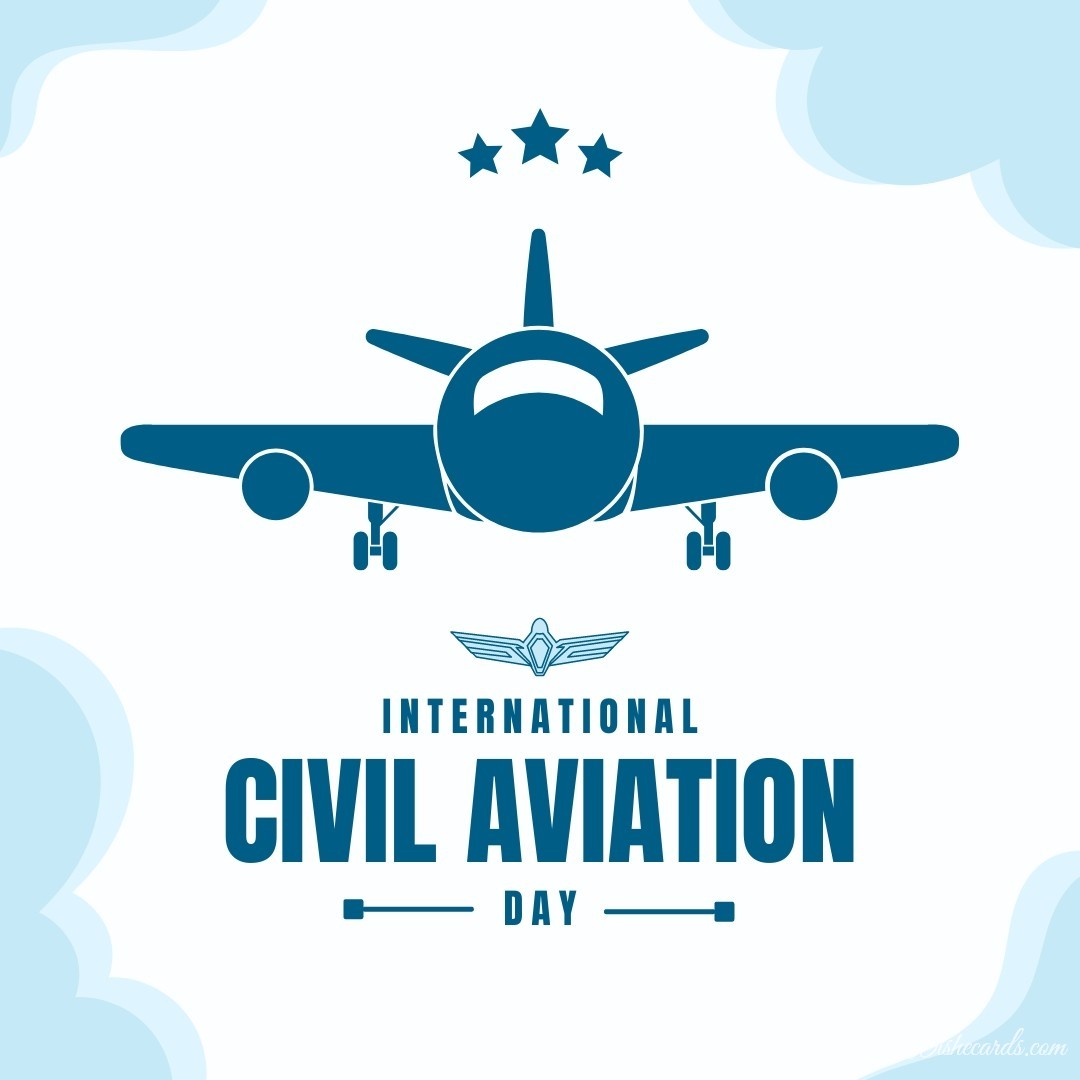 Original Civil Aviation Day Ecard