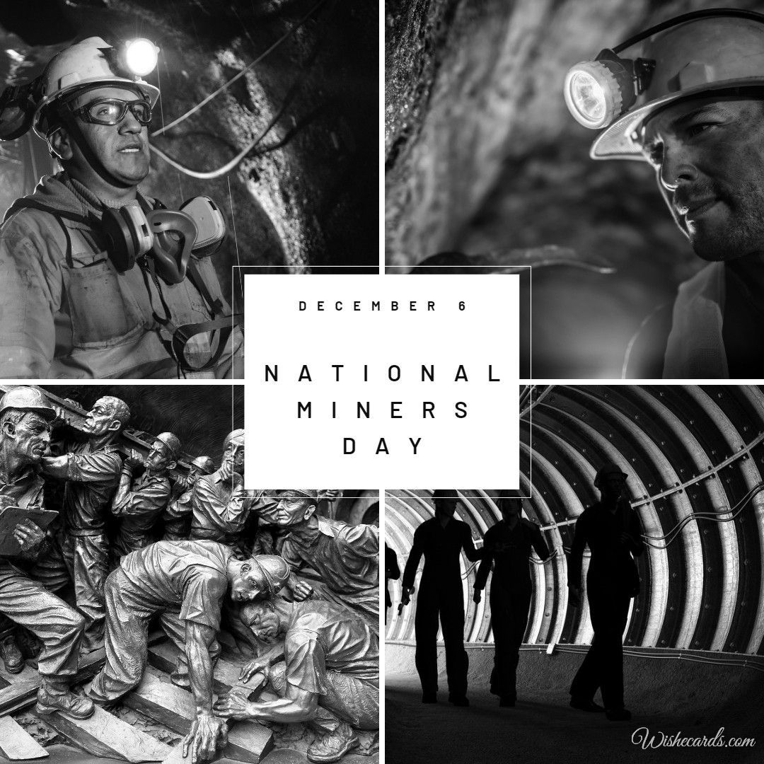 Original National Miners Day Ecard