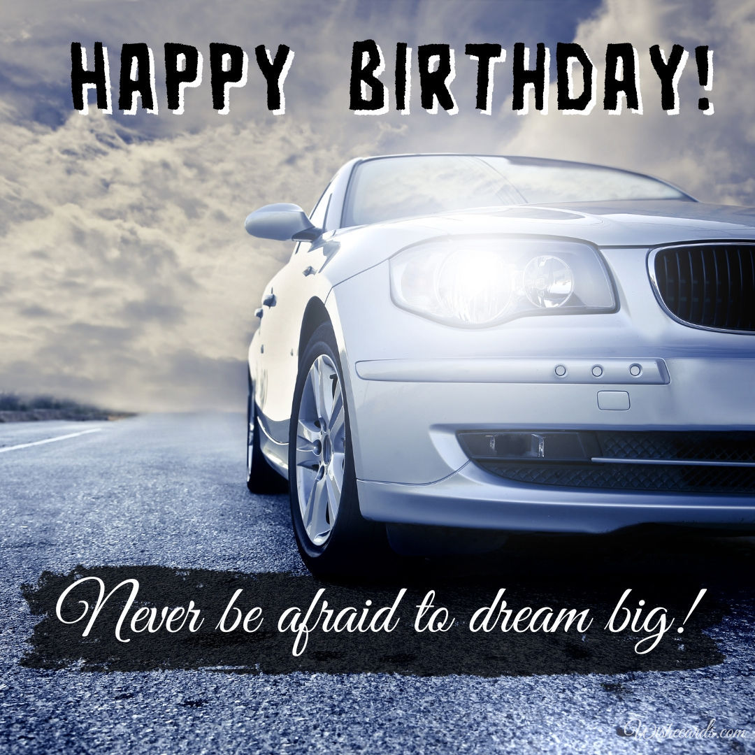 Personalised Car Birthday Card