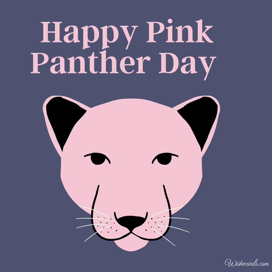 Pink Panther Day Card