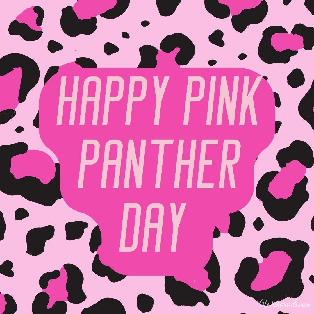 Pink Panther Day Picture With Text