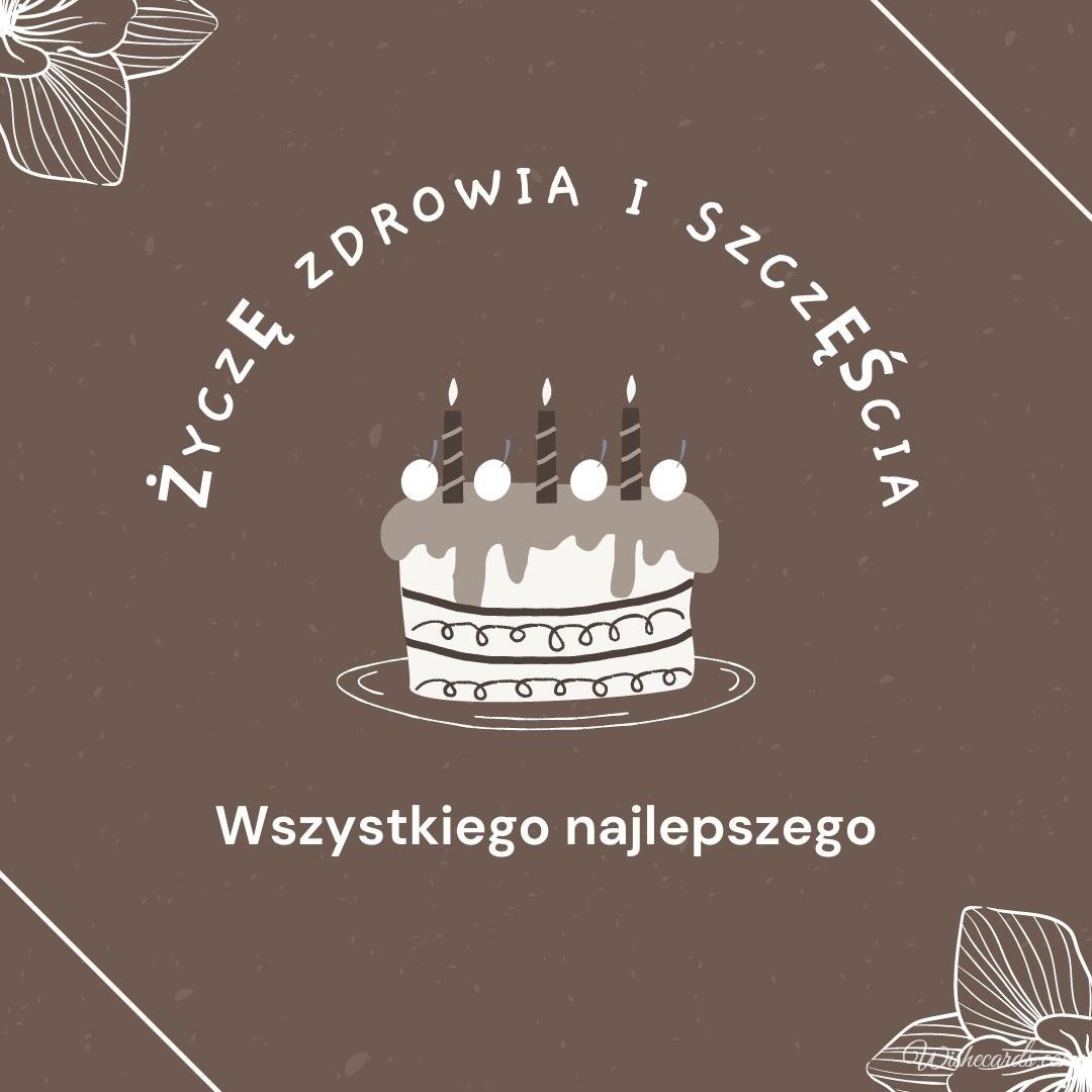 Polish Birthday Wish Ecard