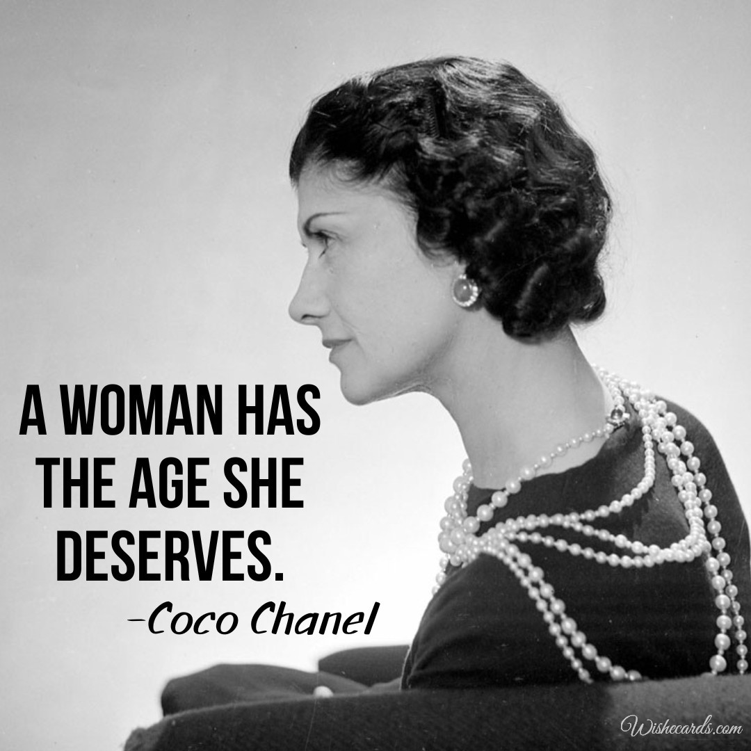 Quote Coco Chanel Card