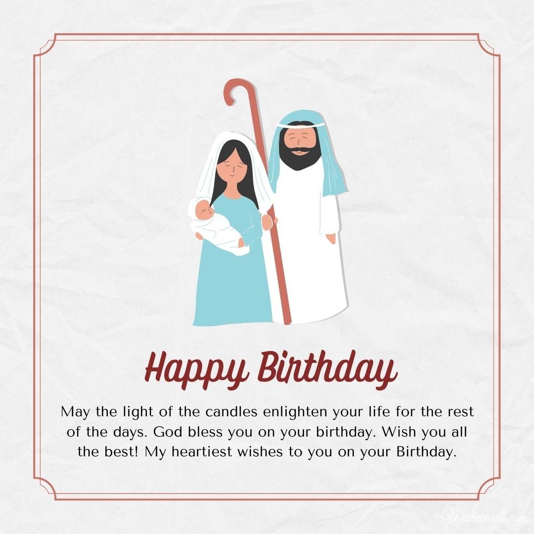 Religious Happy Birthday Cards With Good Wishes