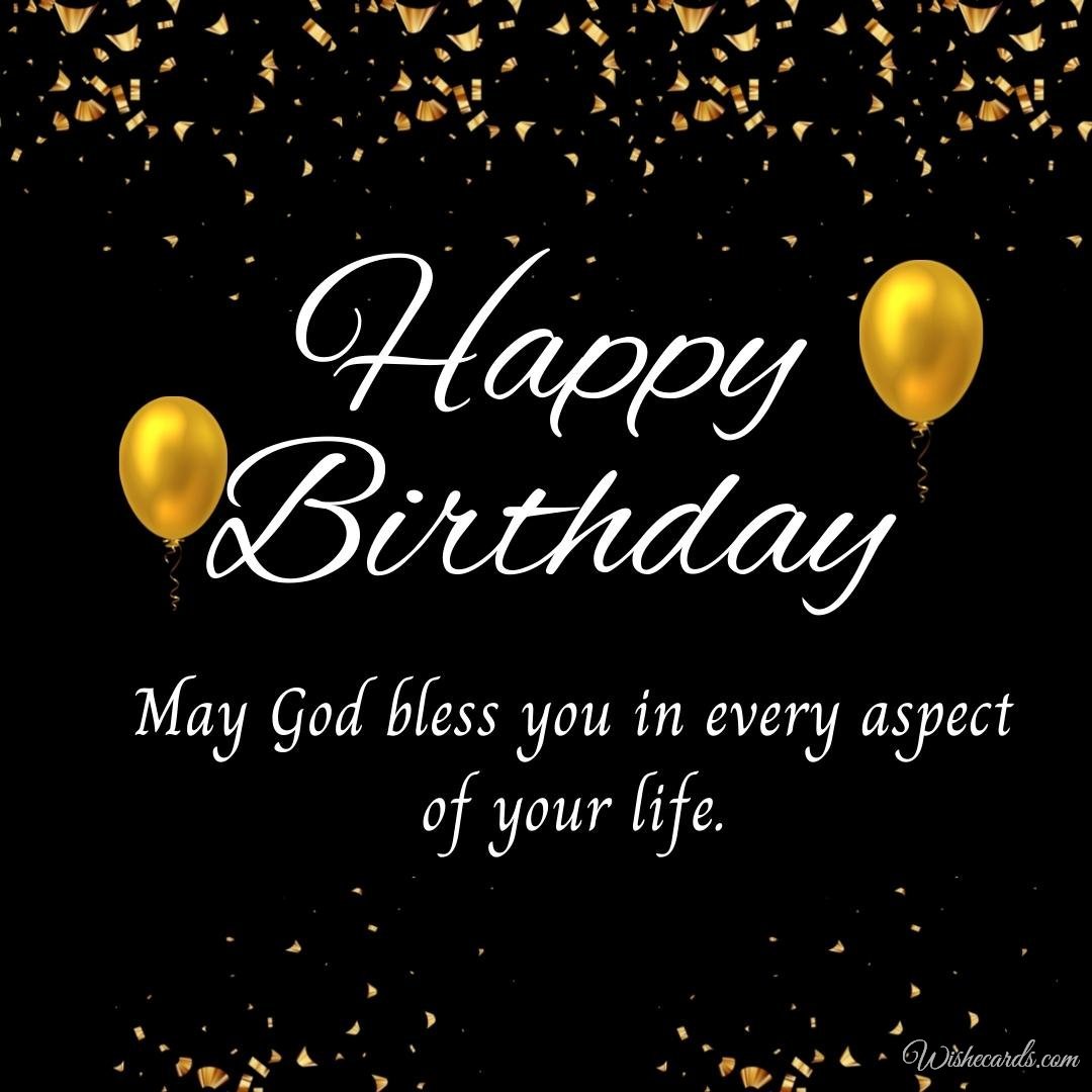 Religious Happy Birthday Wish Ecard