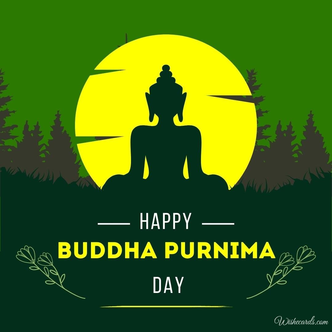 Romantic Buddha Purnima Day Picture