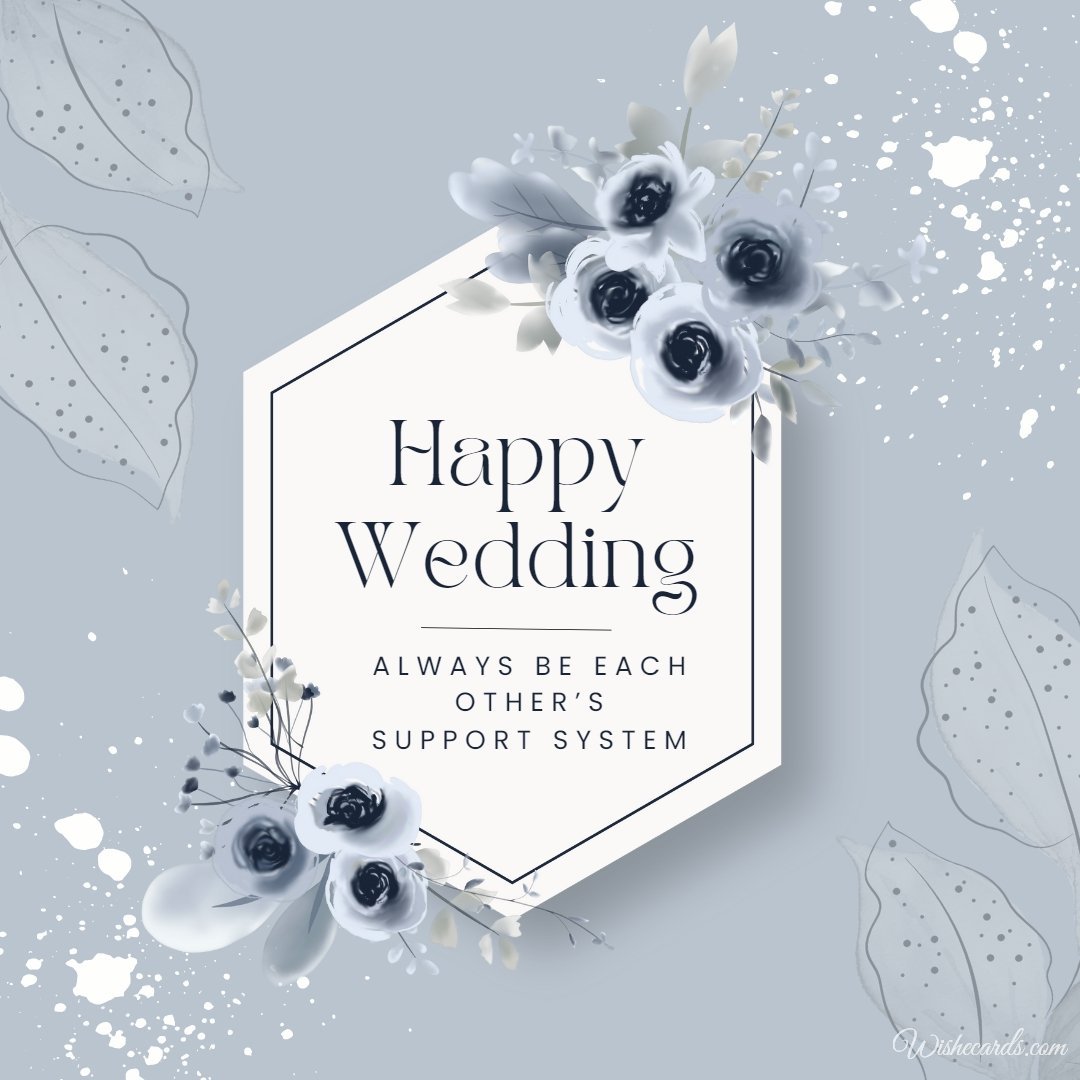 Romantic Marriage Electronic Card For Bride
