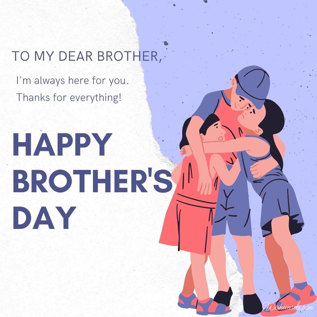 Romantic National Brother's Day Picture