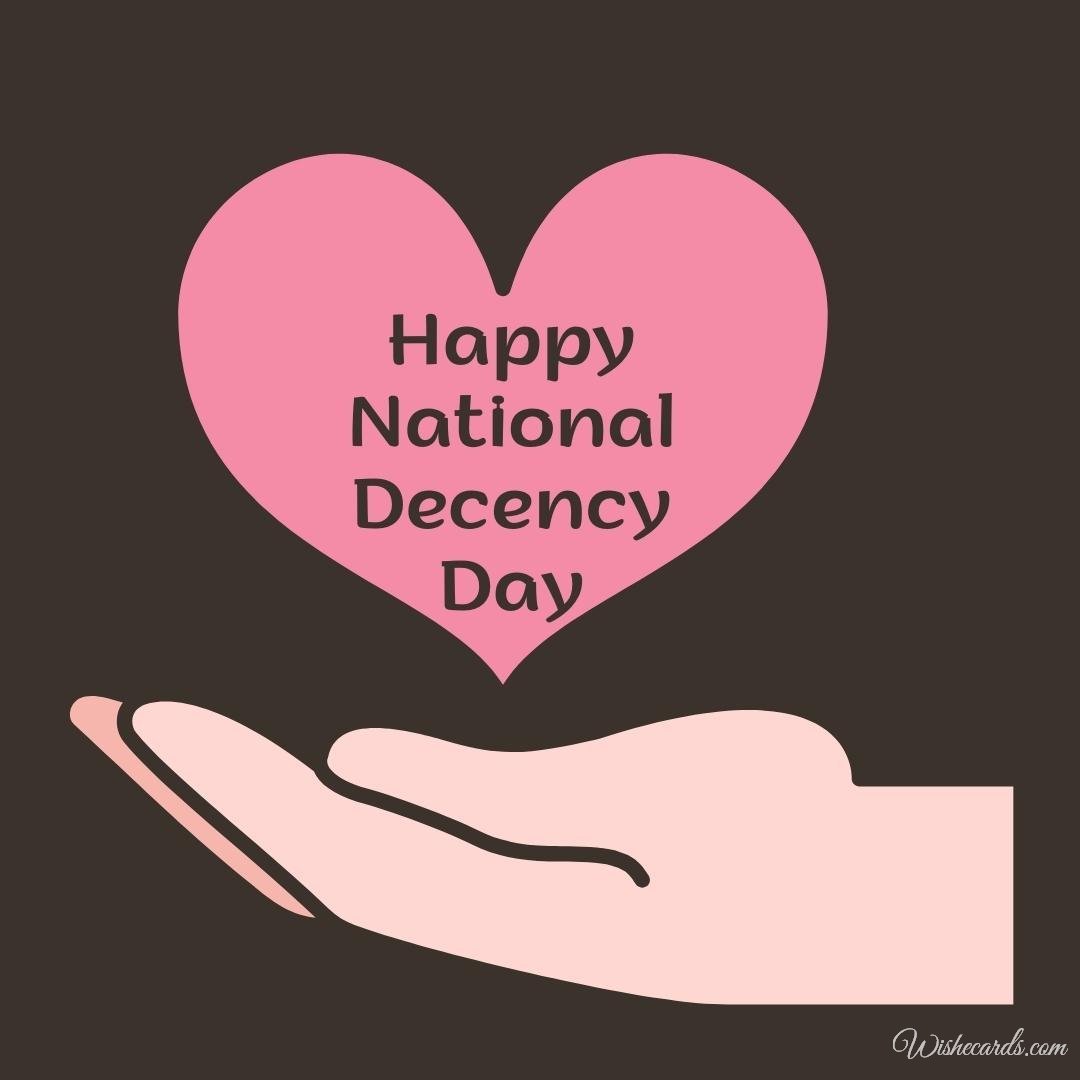 Romantic National Decency Day Picture