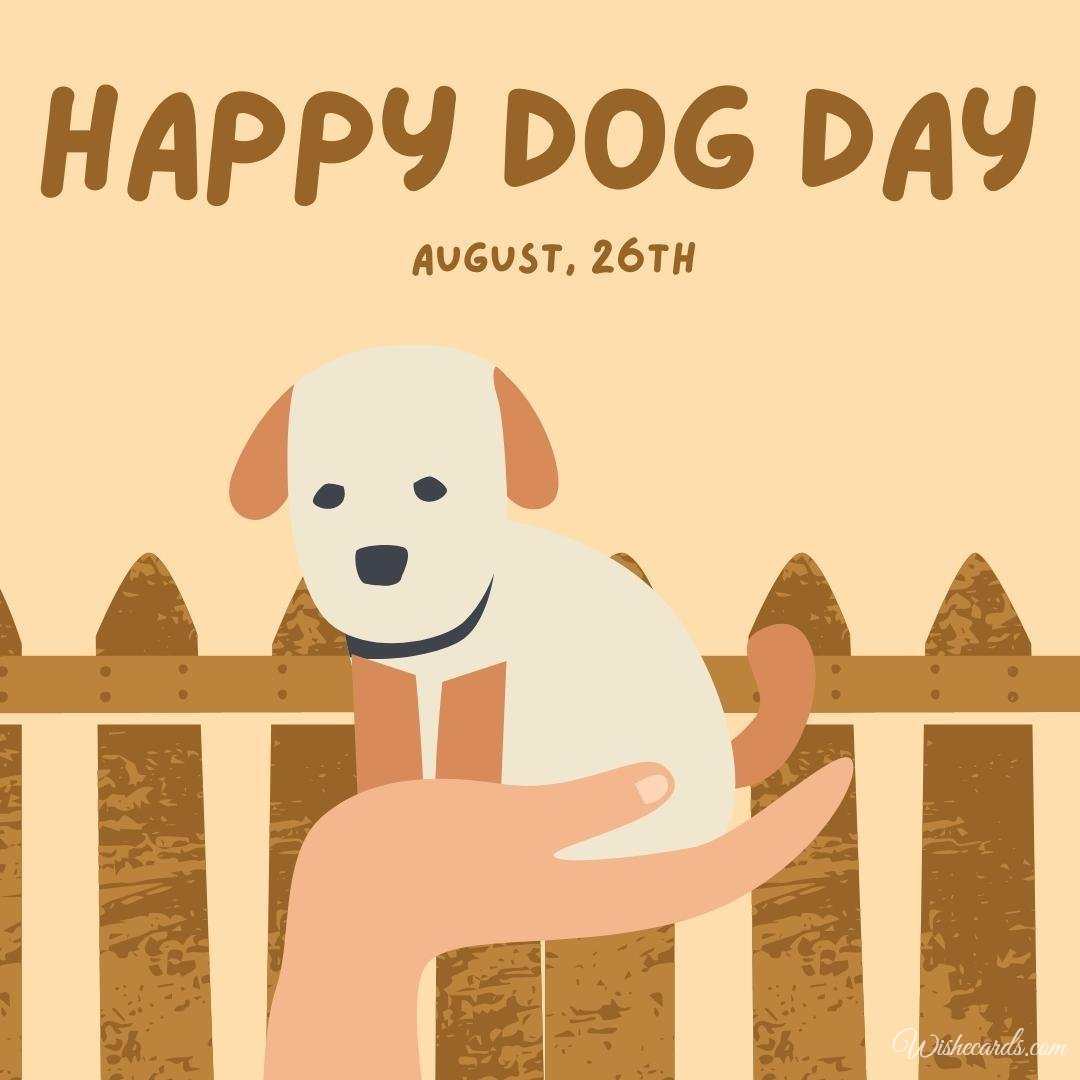 Romantic National Dog Day Electronic Card