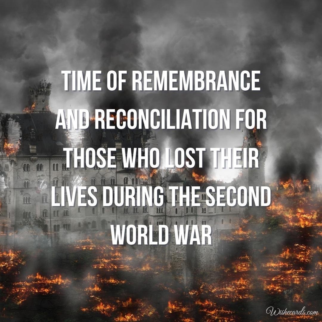Romantic Time Of Remembrance And Reconciliation For Those Who Lost Their Lives During The Second World War Picture