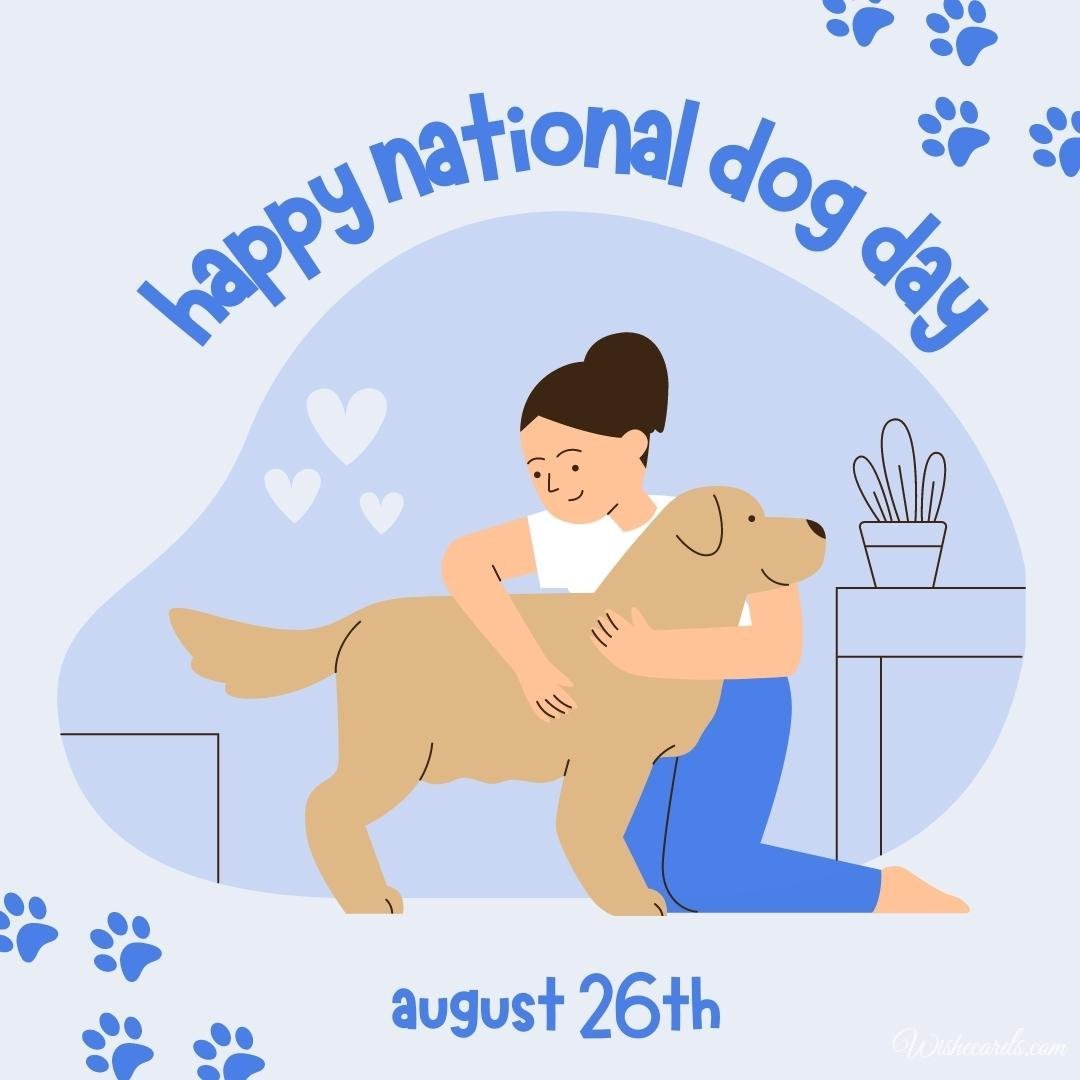Romantic Virtual National Dog Day Picture