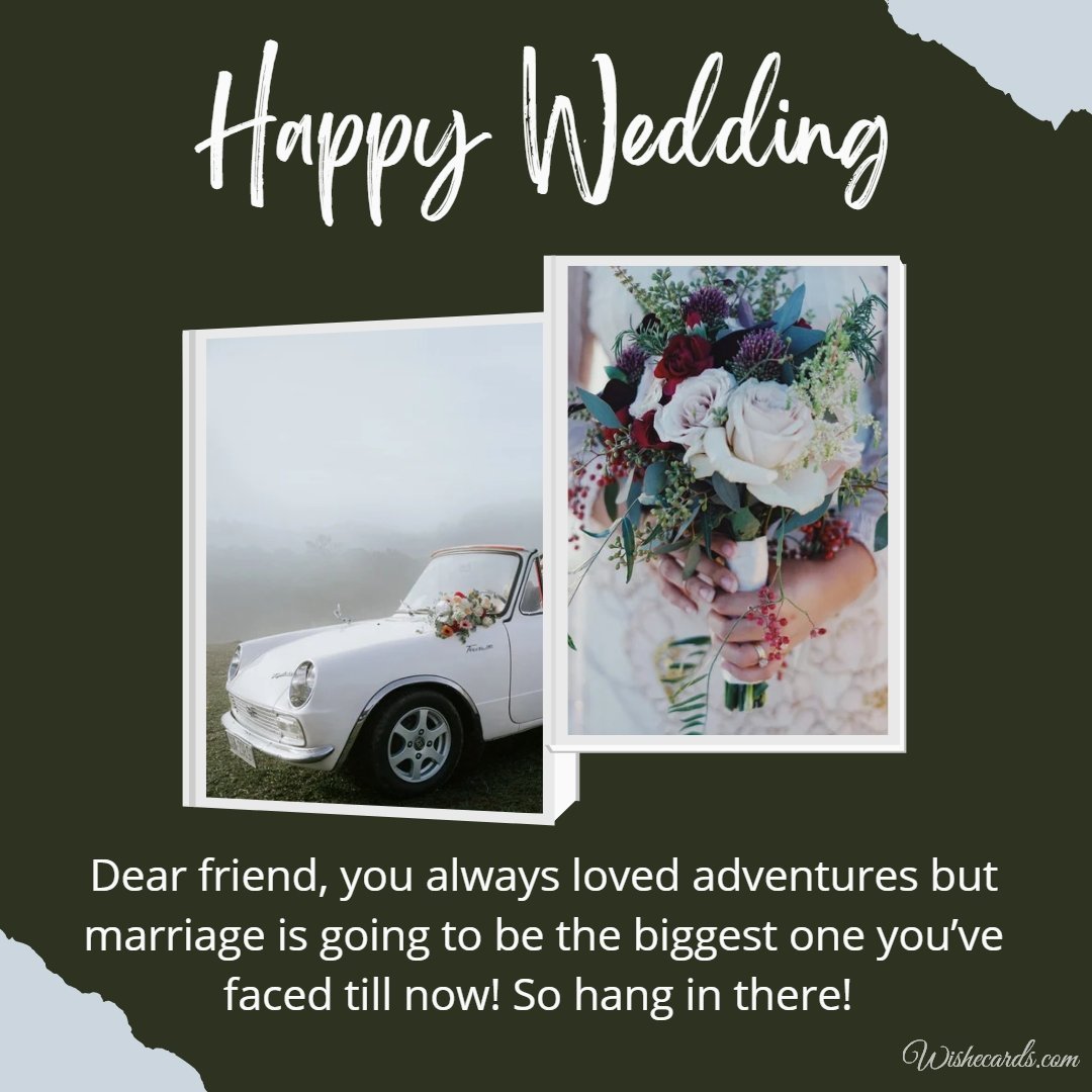 Romantic Virtual Wedding Picture For Friend