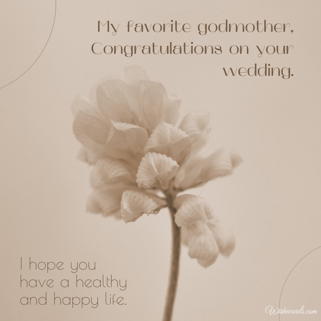 Romantic Virtual Wedding Picture For Godmother