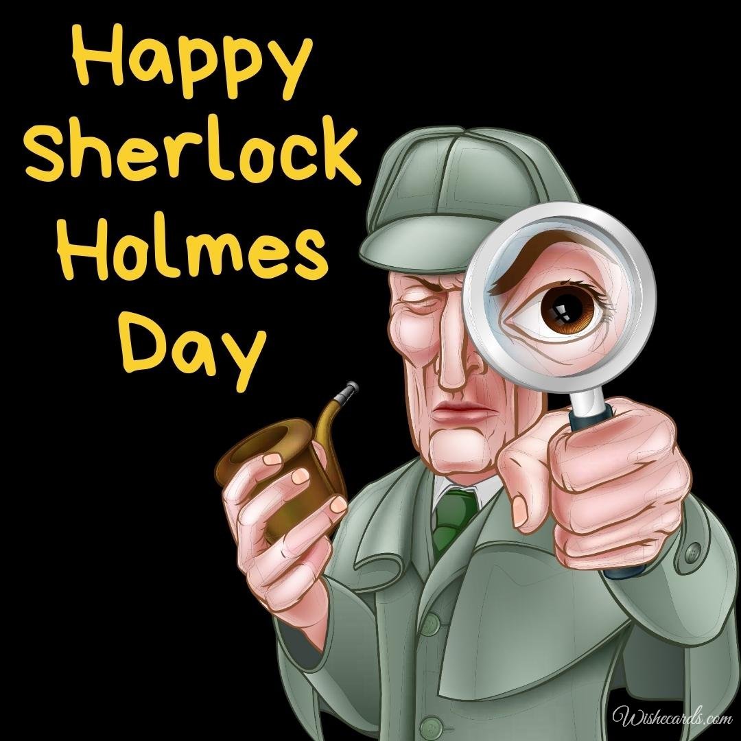 Sherlock Holmes Day Card