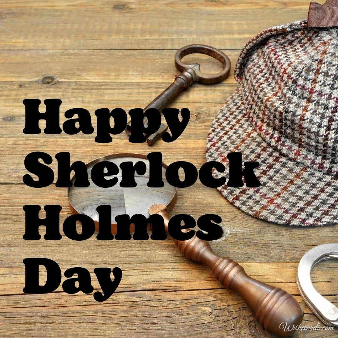 Sherlock Holmes Day Picture With Text