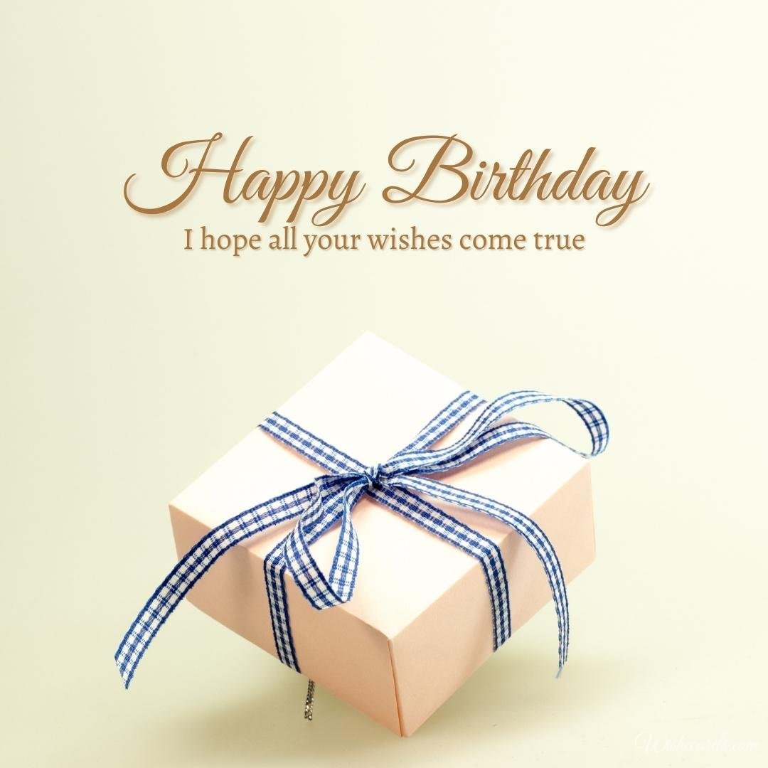 Simple Birthday Wish Ecard