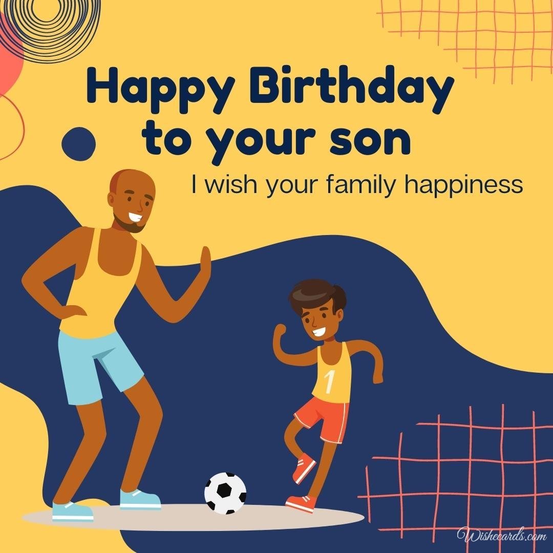 Son Birthday Card For Father